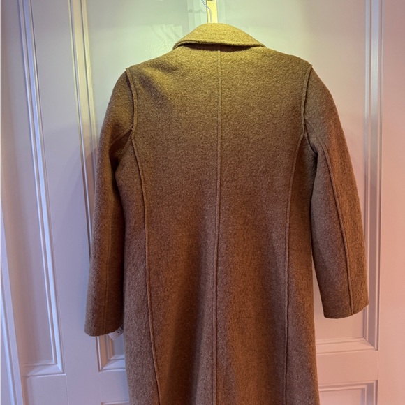 J.Crew Daphne Italian Boiled Wool Topcoat Women’s 2 Tan Camel double breast Coat - Picture 6 of 6